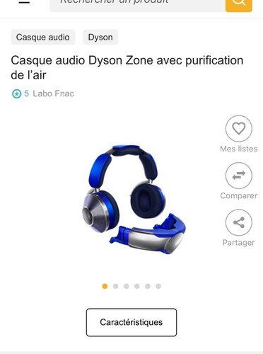 Casque audio dyson avec - casque,